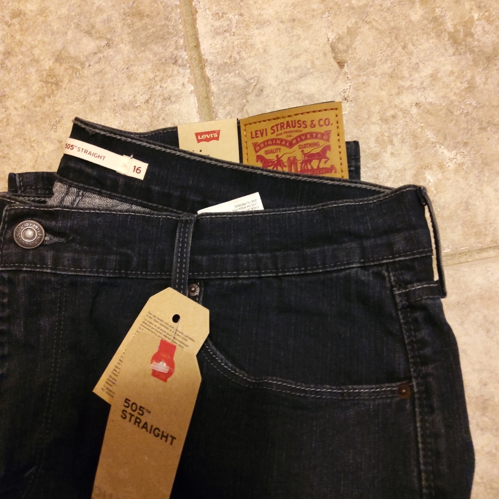 NWT Levi's 505 StraightJeans 14L FirmPrice*Last 1 - Picture 6 of 7